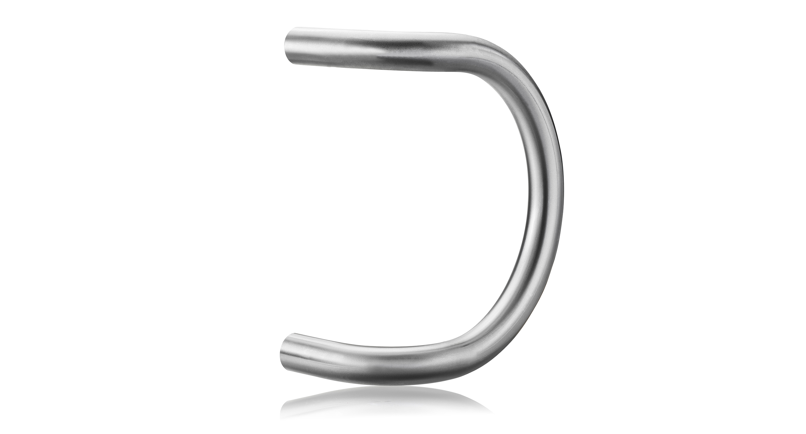 Gebogenes Metallrohr in U-Form für Möbel- oder Konstruktionselemente.