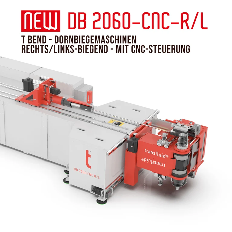 Neue Dornbiegemaschine Type DB 2060-CNC-R/L